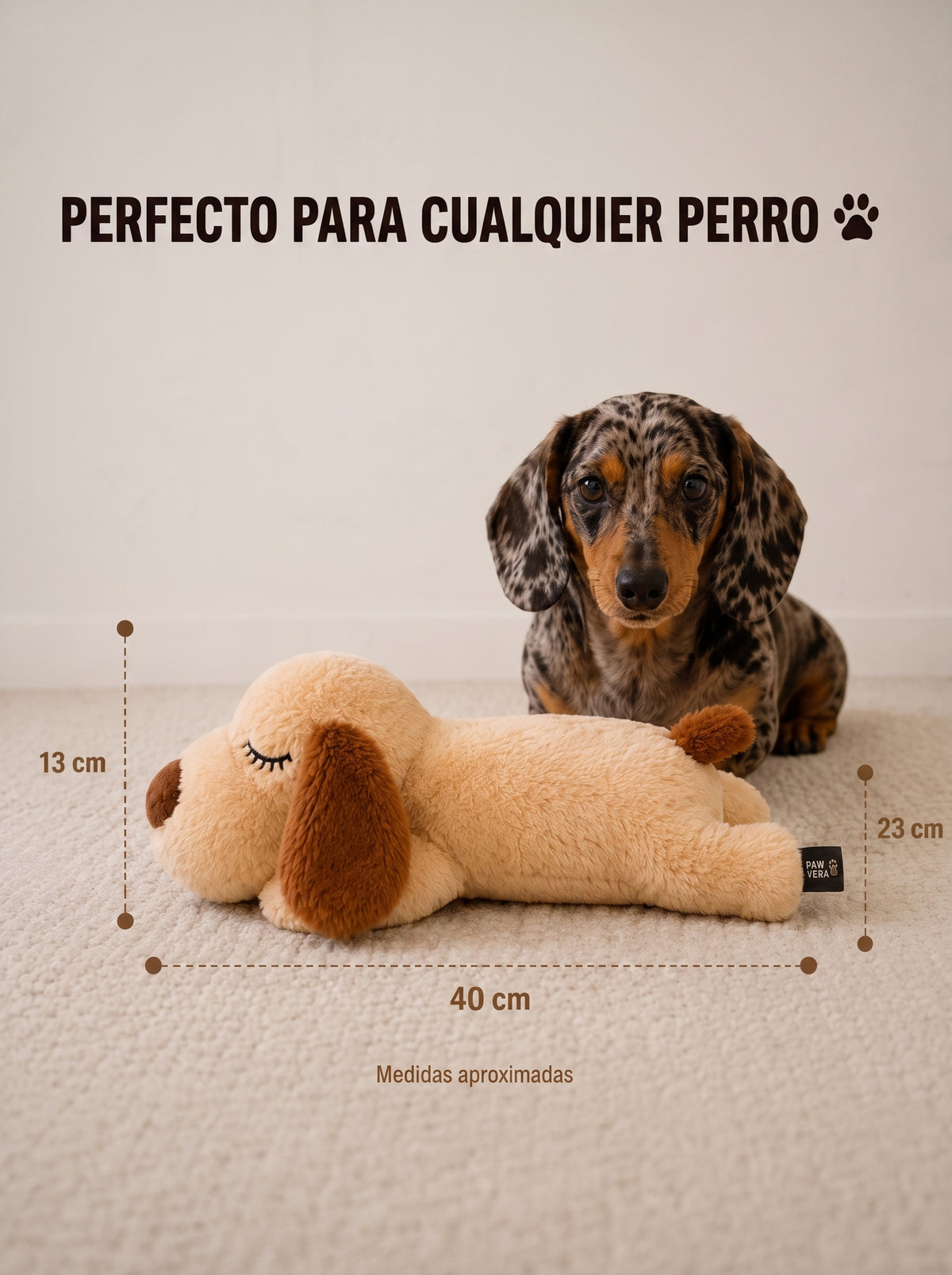 Peluche con Latido Real para Perros Ansiosos