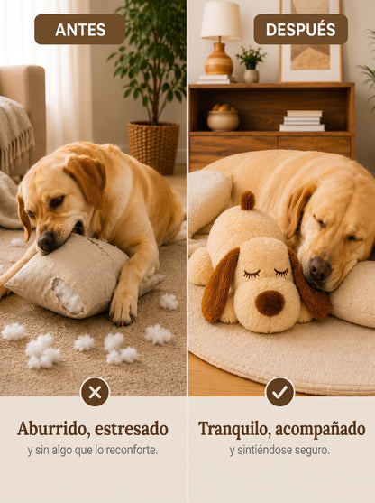 Peluche con Latido Real para Perros Ansiosos